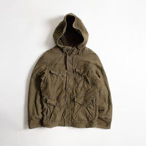 Y2K Abercrombie Fitch Wilcox Field M65 Style Jacket Parka Military Size Small